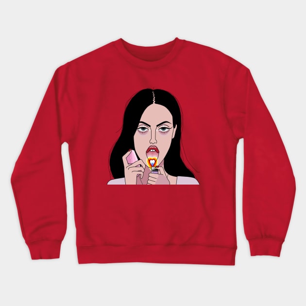 Cartoon Jennifer’s Body Crewneck Sweatshirt by Nancyvheart 